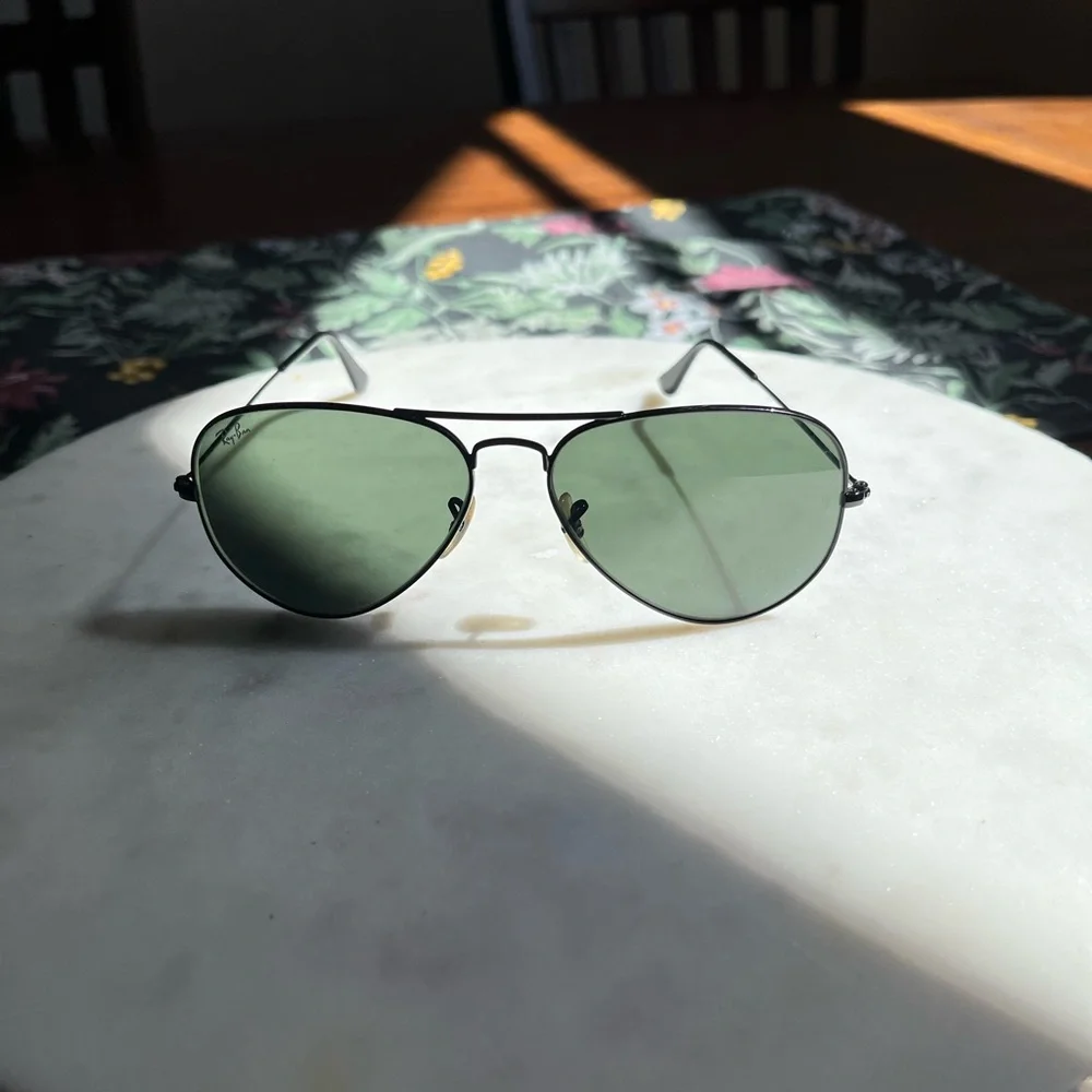 Ray Ban Large Aviator Sunglasses with G15 Lenses - Picture 1 of 9